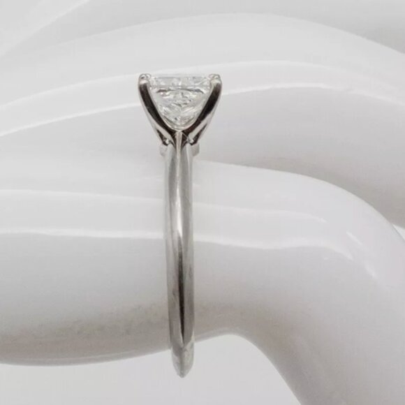 TIFFANY & CO PRINCESS CUT DIAMOND 1CT+ WEDDING RING WITH BOX AND PAPER - Picture 5 of 8